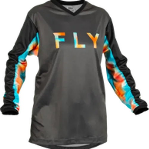 FLY RACING WOMEN'S F-16 JERSEY GREY/PINK/BLUE WOMENS SIZES