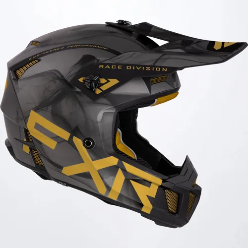 FXR Clutch Smoke Helmet - Gold