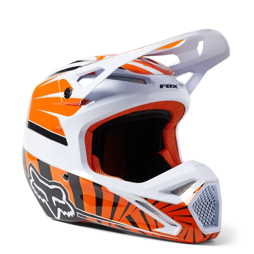 Fox Racing Youth V1 Goat Helmet - Orange - 29733-009-Y