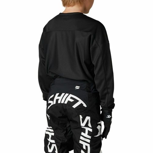 SHIFT YOUTH WHITE LABEL BLISS JERSEY - BLACK WHITE