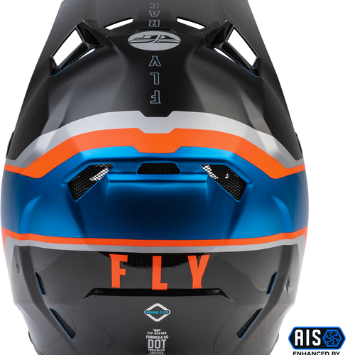 Fly Racing Youth Formula CC Driver Helmet - Blue/Orange/Black - Youth Large