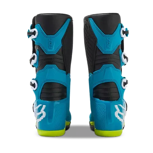 Fox Racing Youth Comp Boots (Blue/Yellow)