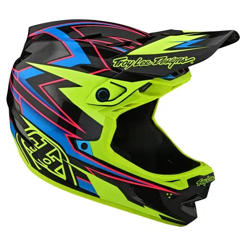 D4 CARBON HELMET W/MIPS VOLT BLACK / FLO YELLOW SIZE SMALL 