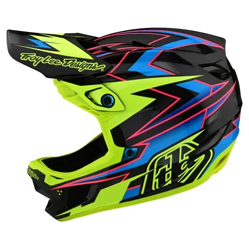D4 CARBON HELMET W/MIPS VOLT BLACK / FLO YELLOW SIZE SMALL 