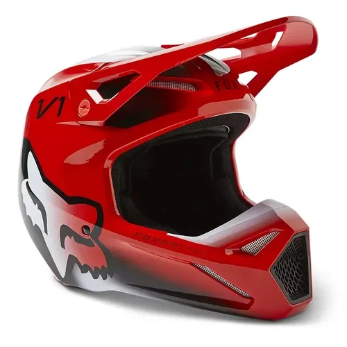 FOX RACING V1 Toxsyk Helmet DOT/ECE [RED]