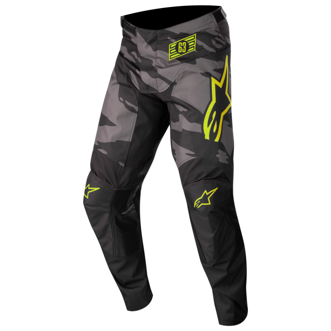ALPINESTARS YOUTH RACER TACTICAL PANTS - BLACK/GRAY CAMO/YELLOW