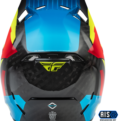 Fly Racing Youth Formula Carbon Prime Helmet - Hi-Vis/Blue/Red - Youth Large