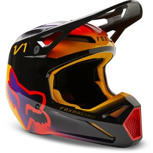 Fox Racing V1 Toxsyk Helmet - Black - Size XS - 29659-001-XS
