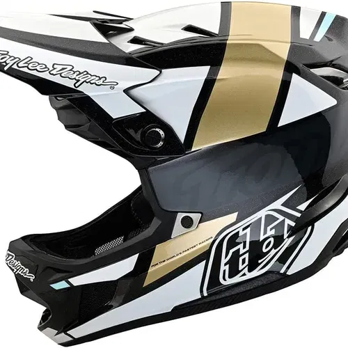 Troy Lee Designs D4 Carbon Team Gold MIPS Bicycle Helmet - Adult