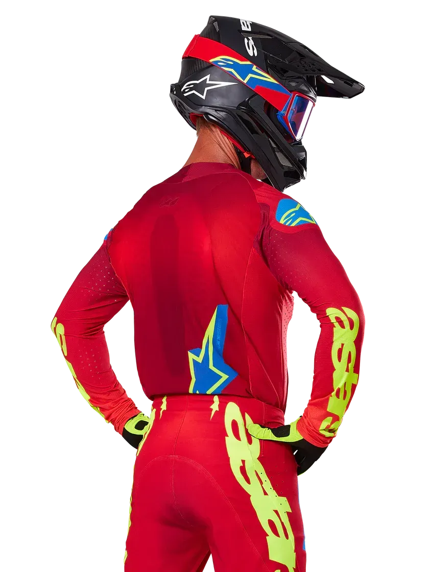 ALPINESTARS SUPERTECH MAKER JERSEY - BRIGHT RED YELLOW - 3760225-3058-X