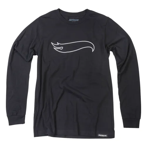 Stacked Hot Wheels Youth LS Tee - Black - YMD