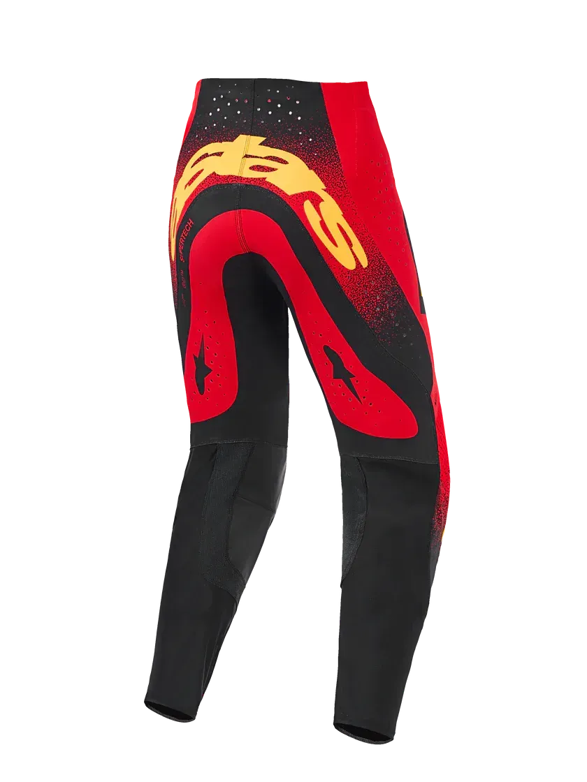 2026 Alpinestars Supertech Scenz Pants - Red/Black/Yellow