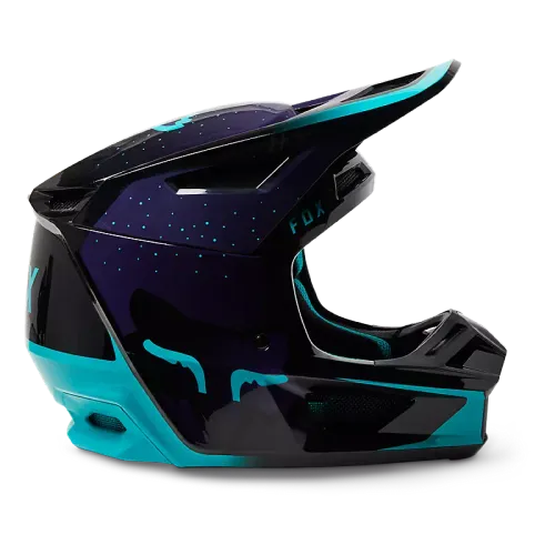 FOX RACING V2 VIZEN HELMET [BLACK/PURPLE]