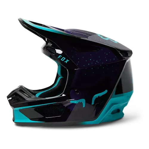 FOX RACING V2 VIZEN HELMET [BLACK/PURPLE]