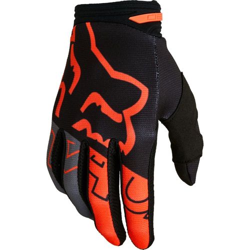 FOX RACING 180 SKEW GLOVES (BLACK/ORANGE)