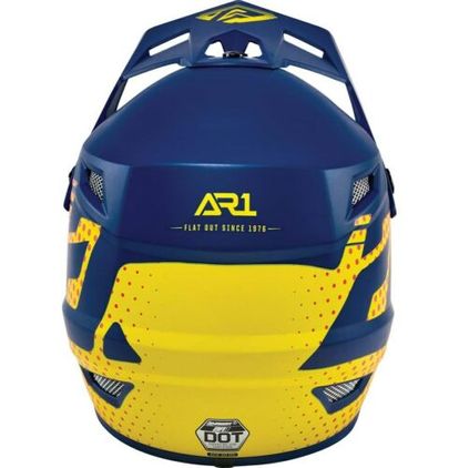 ANSWER RACING AR1 CHARGE HELMET - MIDNIGHT BLUE/YELLOW/PINK