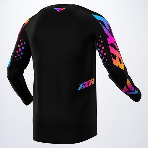 FXR Clutch MX Jersey - Black/Orange Burst - Adult XXL - 223301-1031-19