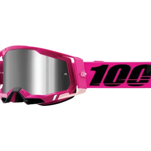 100% Racecraft 2 Goggles Maho with Silver Flash Lens