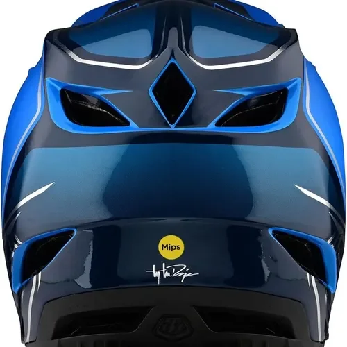 Troy Lee Designs D4 COMPOSITE HELMET - SHADOW BLUE SIZE X-LARGE