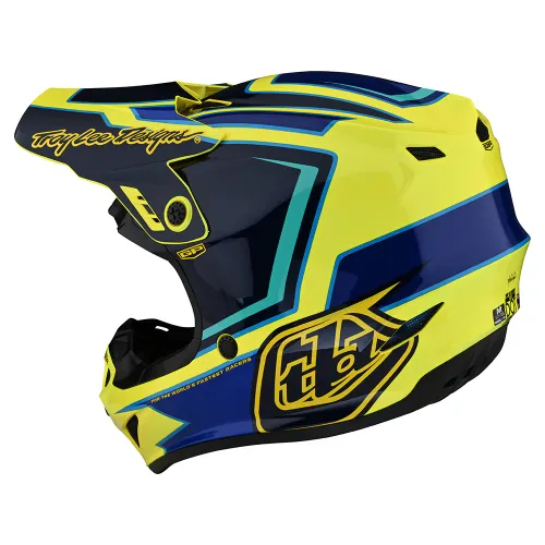 Troy Lee Designs Youth GP Helmet Ritn (Yellow) (Medium)