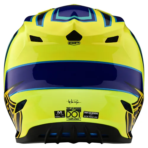 Troy Lee Designs Youth GP Helmet Ritn (Yellow) (Medium)