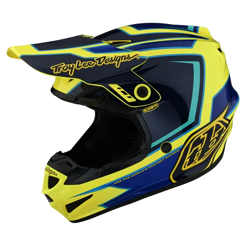 Troy Lee Designs Youth GP Helmet Ritn (Yellow) (Medium)