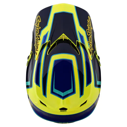 Troy Lee Designs Youth GP Helmet Ritn (Yellow) (Medium)