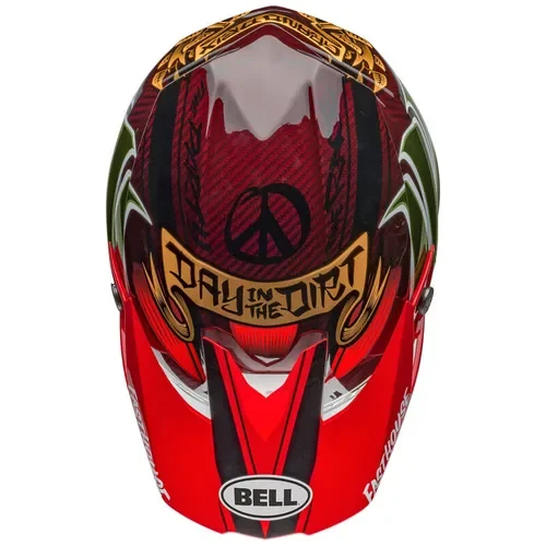 BELL MOTO-10 SPHERICAL FASTHOUSE DID 24 GLOSS RED/GOLD - LARGE 7157508