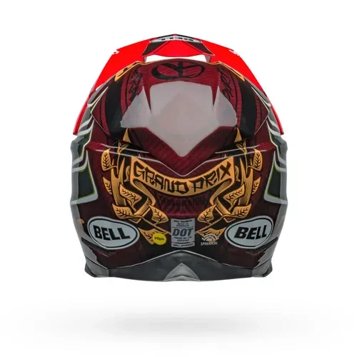 BELL MOTO-10 SPHERICAL FASTHOUSE DID 24 GLOSS RED/GOLD - LARGE 7157508