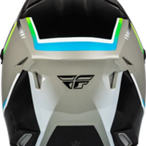 FLY RACING KINETIC VISION HELMET GREY/BLACK  73-8650