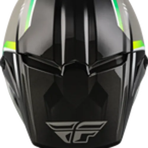 FLY RACING KINETIC VISION HELMET GREY/BLACK  73-8650