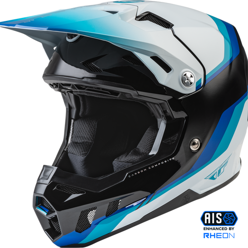 Fly Racing Youth Formula CC Driver Helmet - Black/Blue/White - Youth Large