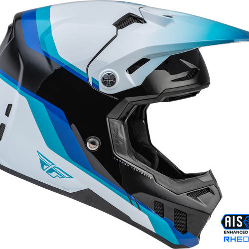 Fly Racing Youth Formula CC Driver Helmet - Black/Blue/White - Youth Large