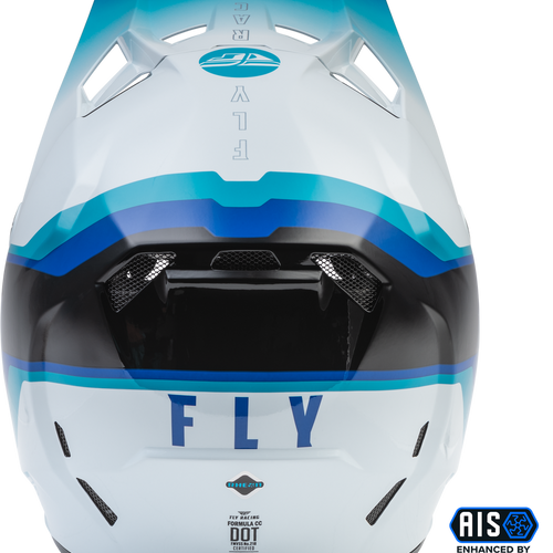 Fly Racing Youth Formula CC Driver Helmet - Black/Blue/White - Youth Large