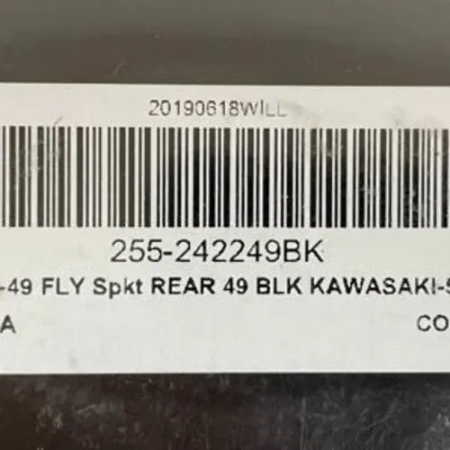 New 49-Tooth 520 Black Kawasaki Rear Sprocket - Aluminum- 255-242249BK