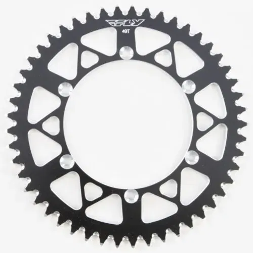 New 49-Tooth 520 Black Kawasaki Rear Sprocket - Aluminum- 255-242249BK