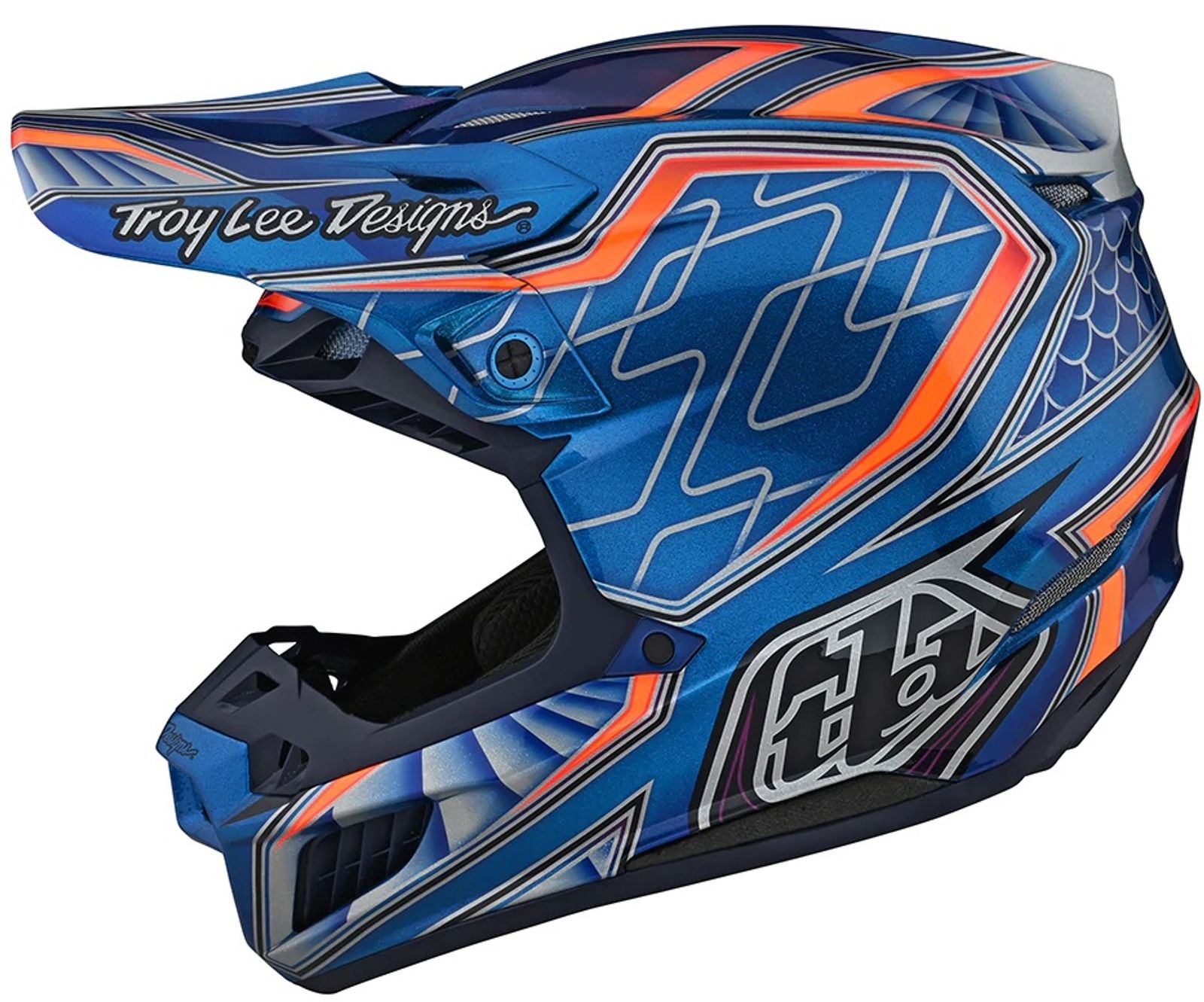 TROY LEE DESIGNS SE5 COMPOSITE HELMET W MIPS - LOWRIDER BLUE