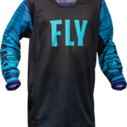 FLY RACING YOUTH KINETIC MESH JERSEY BLACK/BLUE/PURPLE YOUTH SIZES