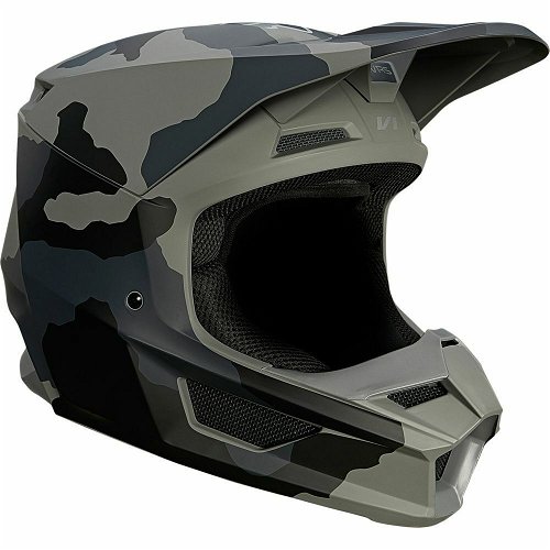 Fox Racing YTH V1 Trev Helmet [BLK CAM] -27736-247-YS