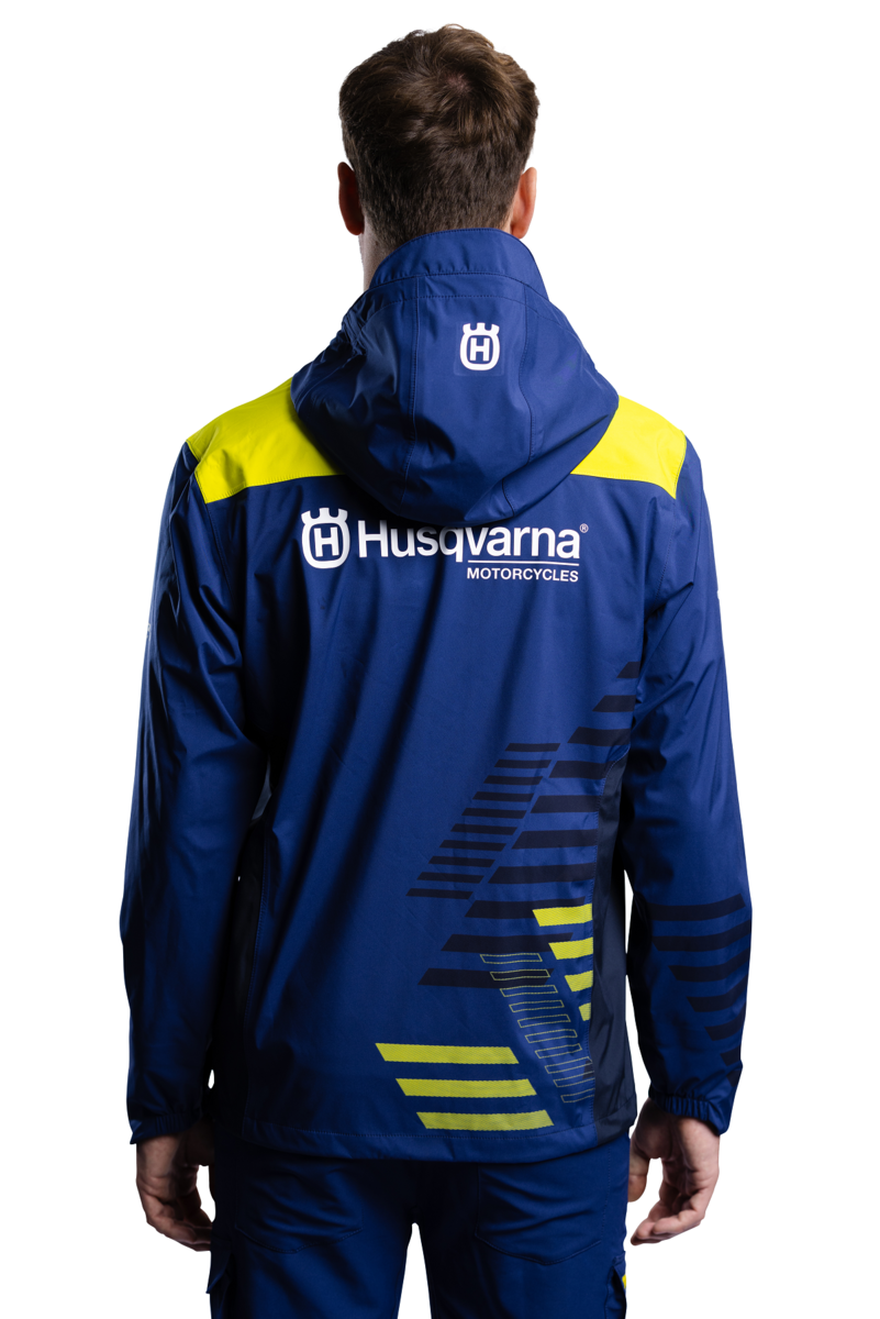 HUSQVARNA TEAM HARDSHELL JACKET BLUE - 3HS24003760X HUSQVARNA TEAM HARDSHELL JACKET BLUE - 3HS24003760X