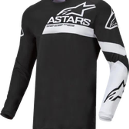 ALPINESTARS YOUTH RACER CHASER JERSEY BLACK/WHITE YOUTH SIZES