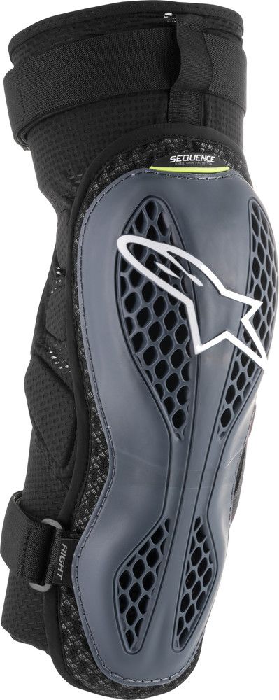 ALPINESTARS SEQUENCE KNEE PROTECTORS ANTHRACITE/YELLOW 2X