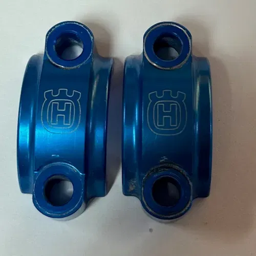 USED Husqvarna Handlebar Clamp Pair (Fits all big bikes with a Brembo master)