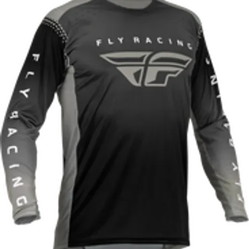 FLY RACING LITE JERSEY BLACK/GREY ADULT SIZES