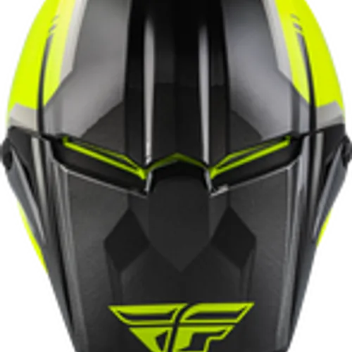 FLY RACING KINETIC VISION HELMET HI-VIS/BLACK 73-8651