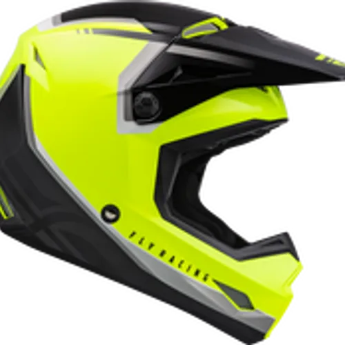 FLY RACING KINETIC VISION HELMET HI-VIS/BLACK 73-8651