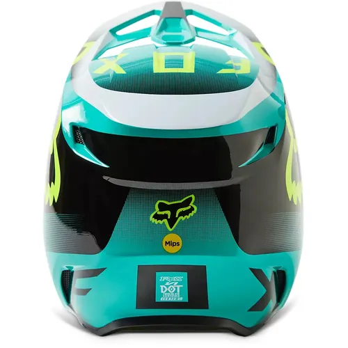 FOX RACING V1 LEED TEAL HELMET - ADULT SIZES