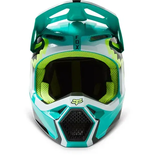 FOX RACING V1 LEED TEAL HELMET - ADULT SIZES