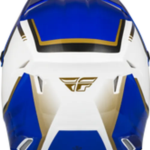 FLY RACING KINETIC VISION HELMET WHITE/BLUE 73-8654