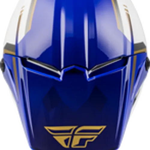 FLY RACING KINETIC VISION HELMET WHITE/BLUE 73-8654
